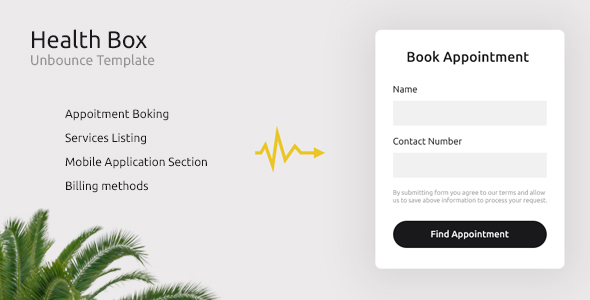 Health Box Landing Page