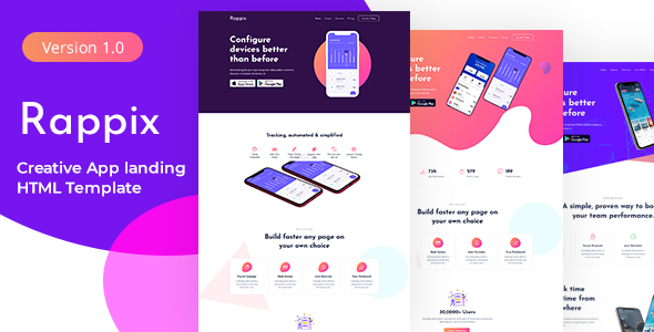 Rappix - App Landing Page
