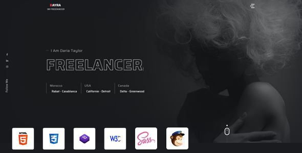 Bayra | Personal Portfolio / CV / Resume Template