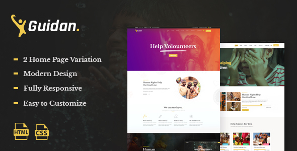 Guidan - NonProfit Charity HTML5 Template