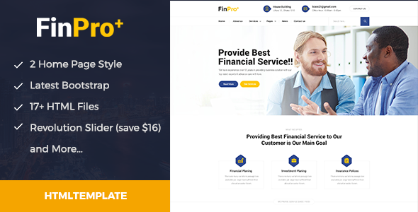 Finpro - Business and Finance HTML Template
