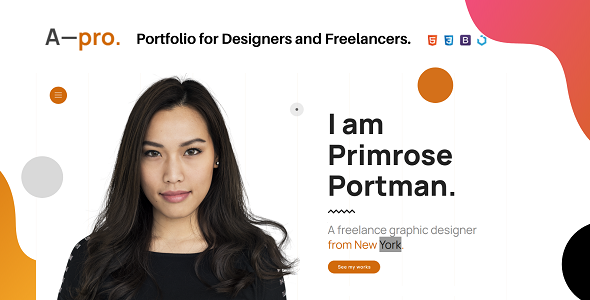Apro — Portfolio for Designers & Freelancers