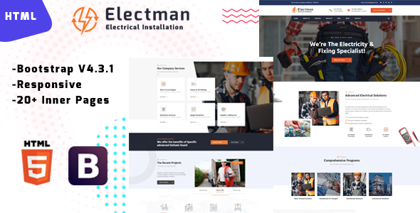 Electman - Electricity Repair HTML Template