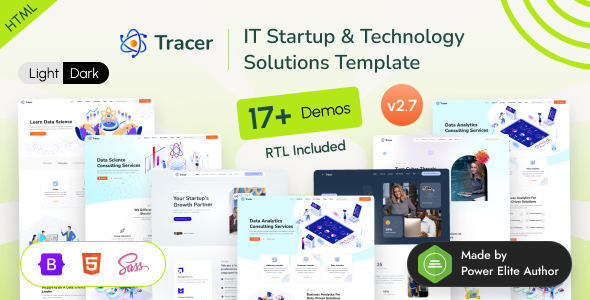 Tracer - IT Startup & Technology Solutions Bootstrap 5 Template