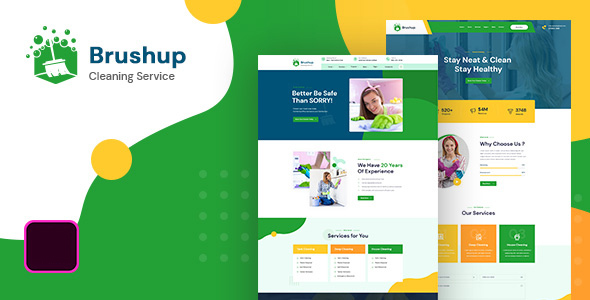Brushup - Cleaning Service Company HTML5 Template