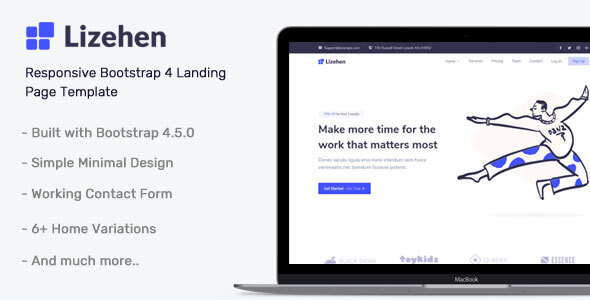 Lizehen - Landing Page Template