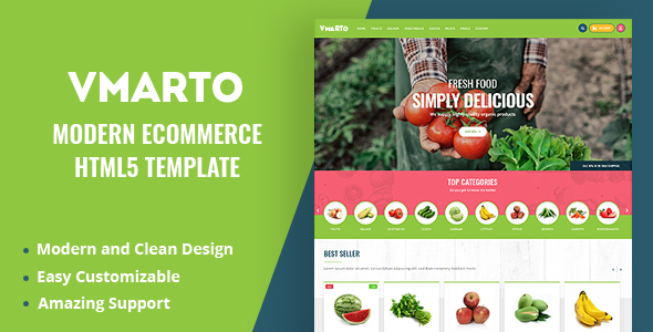 Vmarto - Responsive Ecommerce HTML5 Template