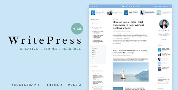 Writepress - Creative Blog Template
