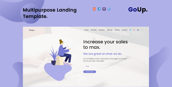 Goup — Multi-Purpose Parallax Landing Template