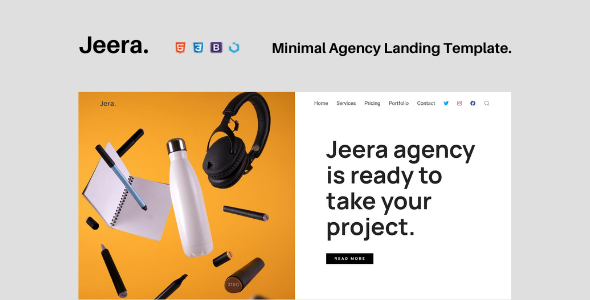 Jeera — Minimal Agency Landing Template