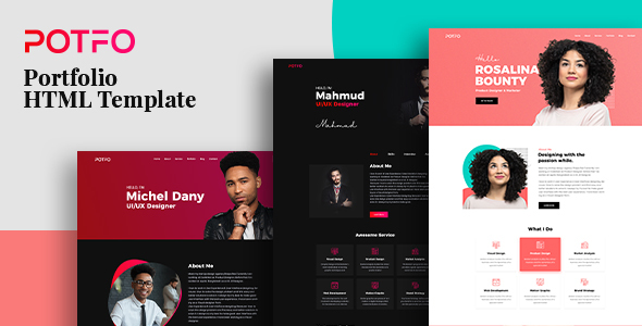 Potfo - Personal Portfolio HTML5 Template with RTL support
