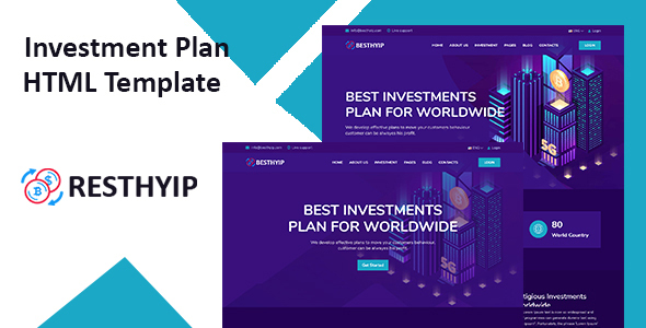 Resthyip - HYIP & Financial Investment HTML Template