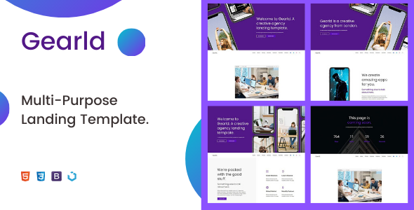 Gearld — Multi-Purpose Creative Landing Template