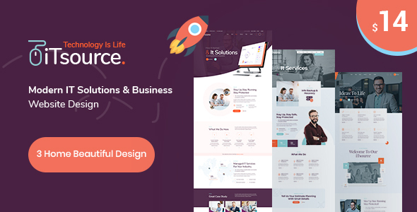 iTsource - IT Solutions & Services HTML Template