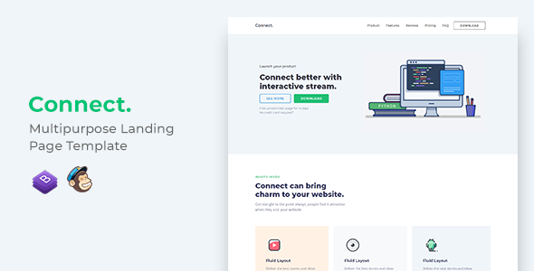 Connect Multipurpose Landing Page Template