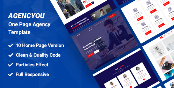 AgencYou - One Page Agency HTML Template