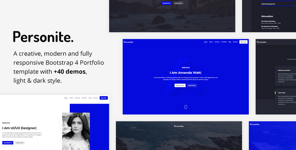 Personite - Bootstrap Portfolio Template