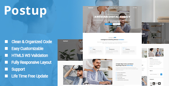 Postup - One Page Parallax Template