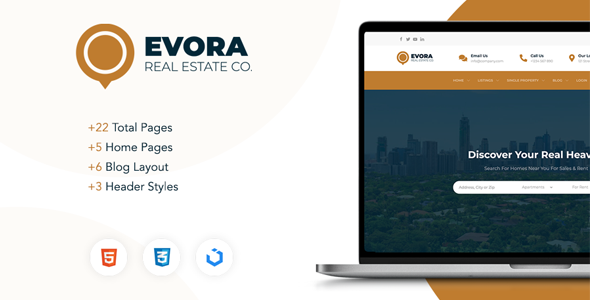 Evora - Real Estate HTML Template
