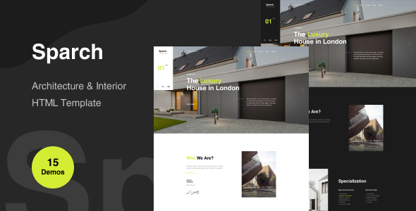 Sparch - Architecture & Interior HTML Template