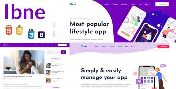 Ibne - App Landing HTML Template