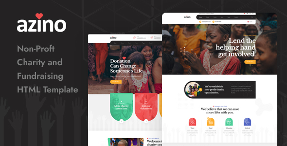 Azino - Nonprofit Charity HTML Template