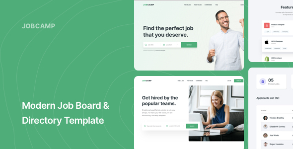 Jobcamp - Job Board & Directory Responsive Template