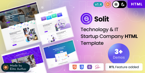 Solit - IT Startup & Technology Solutions Bootstrap 5 Template