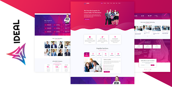 IDEAL - Business Landing Page