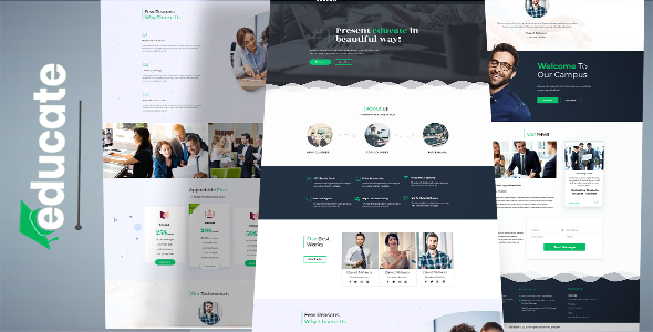 EDUCATE - Education Landing page
