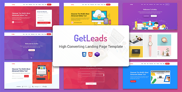 GetLeads - Marketing HTML Landing Page Template