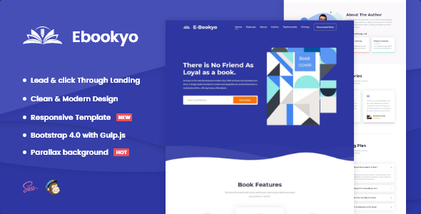 Ebookyo - Ebook HTMLLanding Page Template
