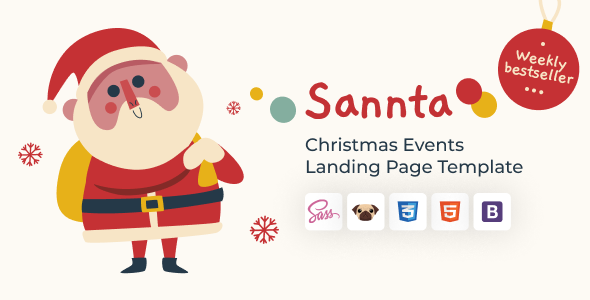 Sannta - Event Christmas Landing Page