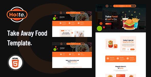 Hotte - Take Away Food HTML5 Template