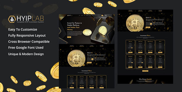 HYIPLaB - HYIP Investment HTML Template