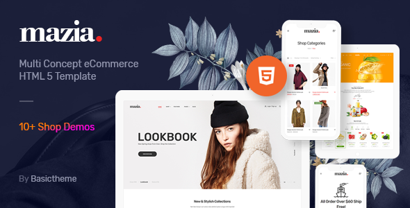 Mazia - Clean Minimal eCommerce HTML5 Template