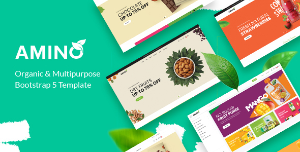 Amino - Organic and Multipurpose Bootstrap 5 Template