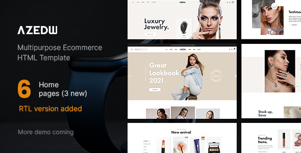 Azedw - Multipurpose HTML Template | RTL Supported