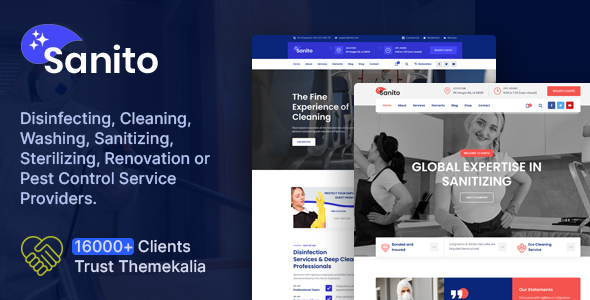 Sanito - Sanitizing and Cleaning HTML Template