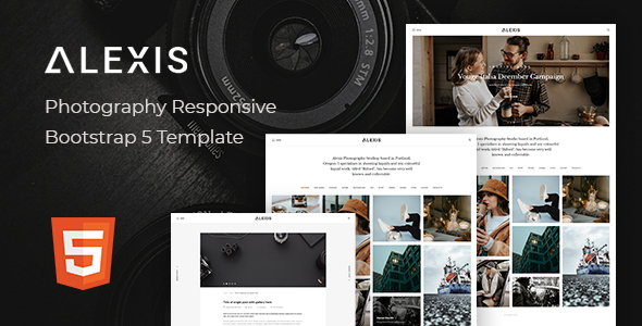 Alexis – Photography Responsive Bootstrap 5 Template