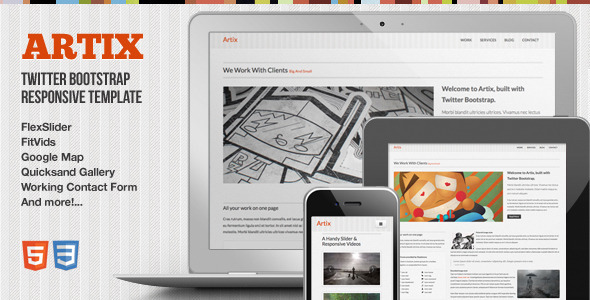 Artix - One Page Responsive Bootstrap Template