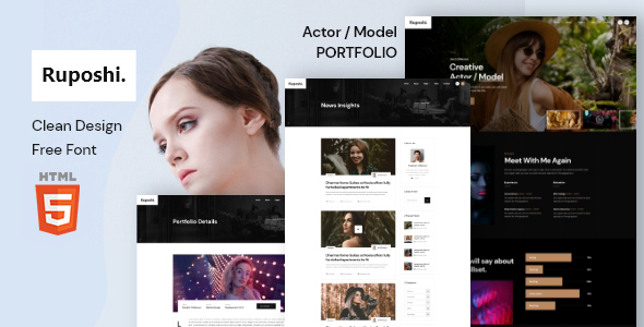 Ruposhi - Actor Portfolio Html Template