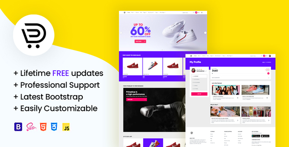 Dukkanweb - eCommerce Website Template Using Bootstrap