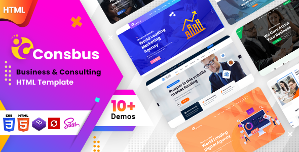 Consbus - One page HTML Template