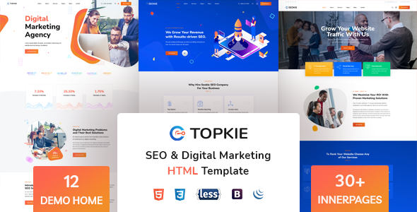 Topkie - SEO Marketing HTML Template