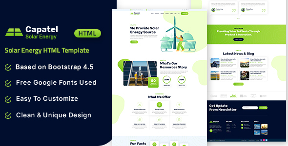 Capatel – Solar Energy HTML Template