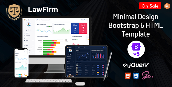 Lawfirm - Responsive Bootstrap Admin Template HTML