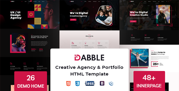 Dabble - Creative Agency & Portfolio HTML Template