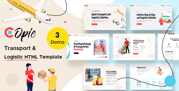 Copic – Logistics HTML Template