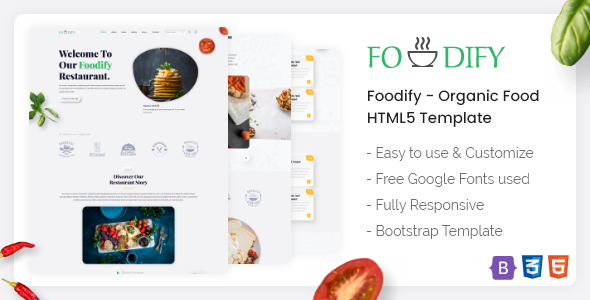 Foodify - Organic Food HTML5 Template